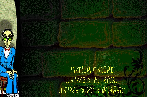 Men&uacute; de la partida online: crear una mesa o unirse como rival o compa&ntilde;ero.